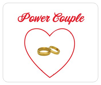 Power Couple mouse pad
