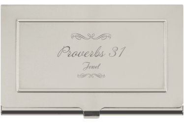 Proverbs 31 biz card holder